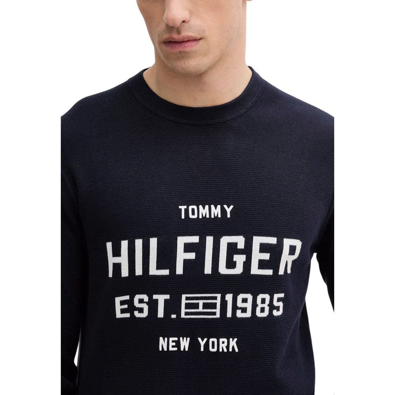 Tommy Hilfiger Blauw Biologisch Katoenen Sweatshirt