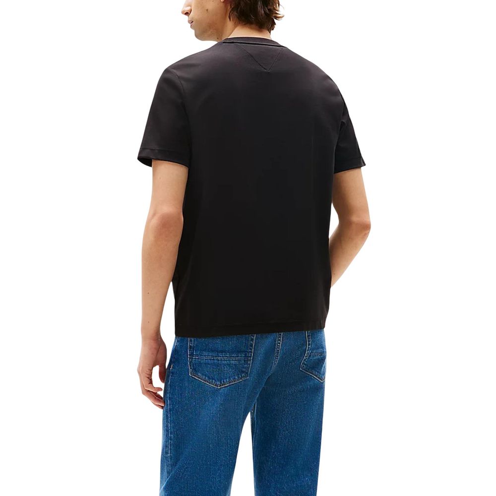 T-shirt en coton noir Tommy Hilfiger