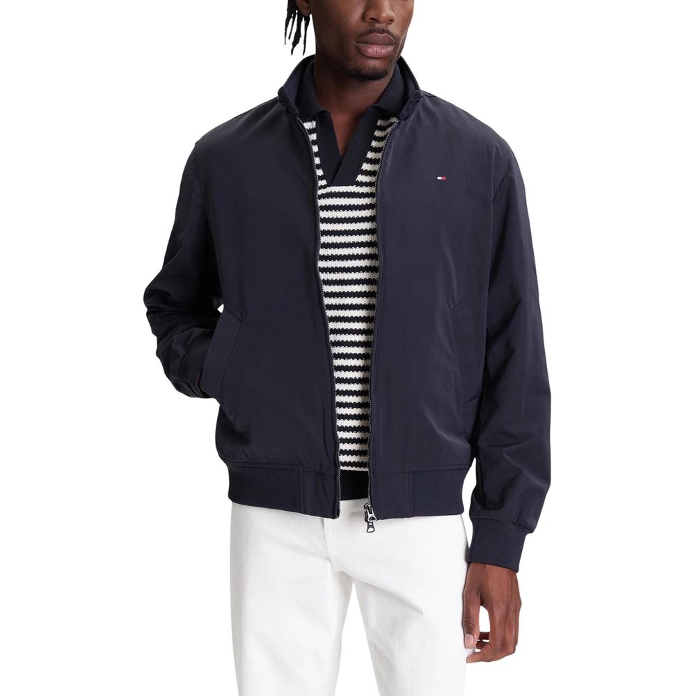 Bomber Tommy Hilfiger en polyester recyclé bleu