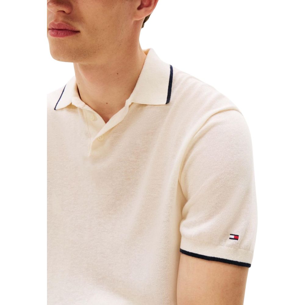T-shirt en lyocell beige Tommy Hilfiger