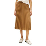Tommy Hilfiger Fluid Pleated Midi Skirt - Brown