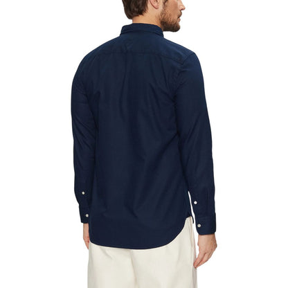 Chemise Tommy Hilfiger en coton recyclé bleu