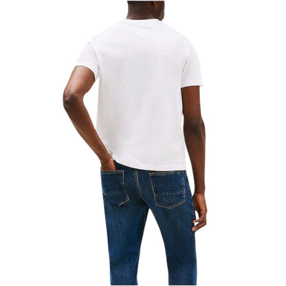 T-shirt blanc en coton recyclé Tommy Hilfiger
