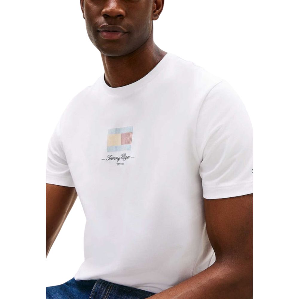 T-shirt blanc en coton recyclé Tommy Hilfiger