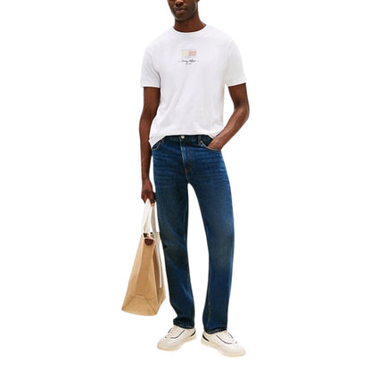 T-shirt blanc en coton recyclé Tommy Hilfiger