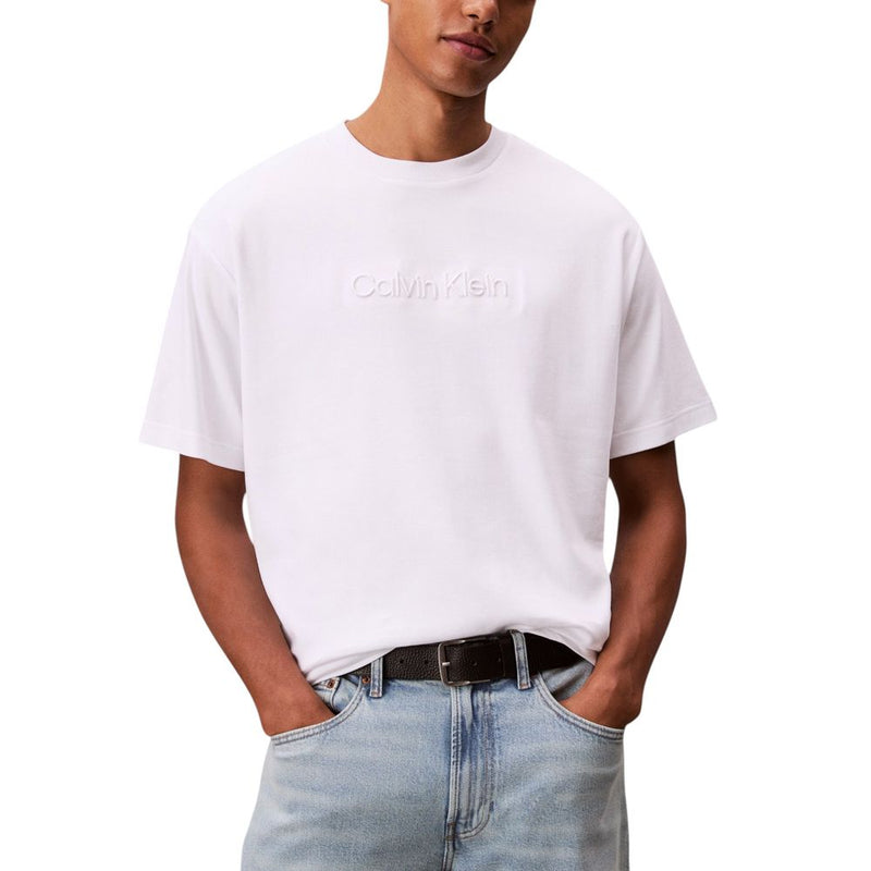T-shirt blanc en coton Calvin Klein