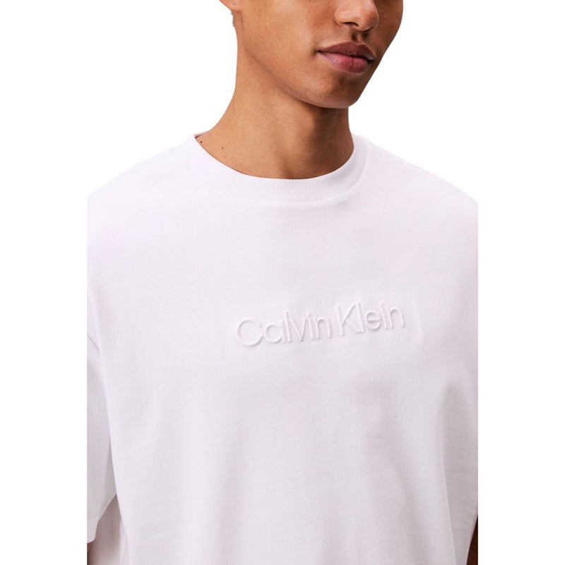 T-shirt blanc en coton Calvin Klein