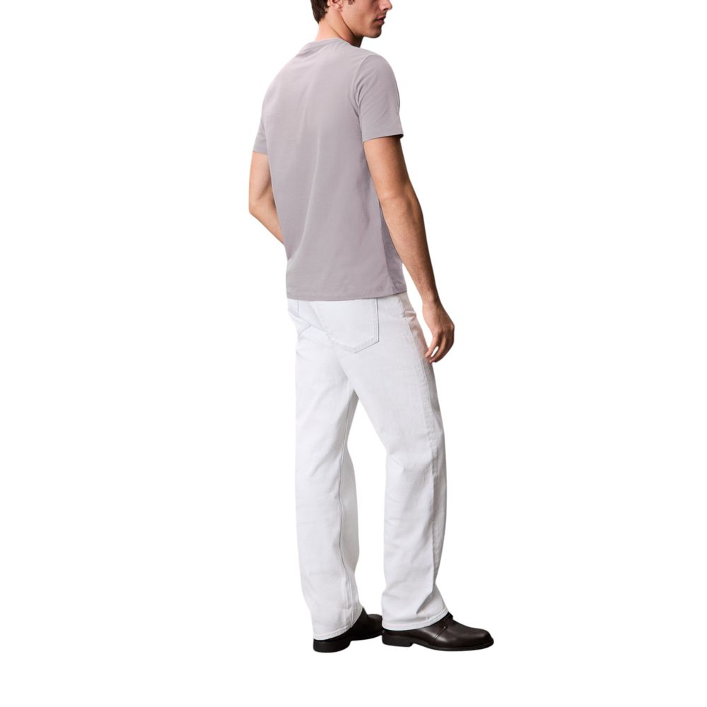T-shirt en coton gris Calvin Klein