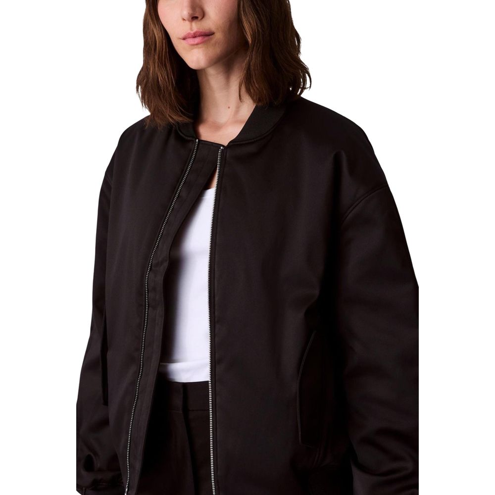 Calvin Klein Jeans Black Recycled Polyester Bomber Jacket