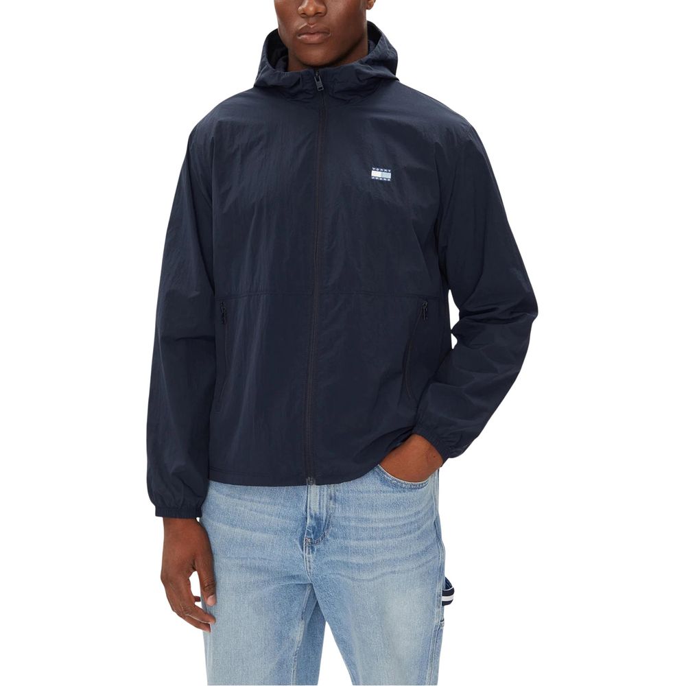 Tommy Hilfiger Jeans blauwe shelljack van polyamide