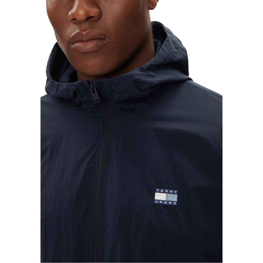 Tommy Hilfiger Jeans blauwe shelljack van polyamide