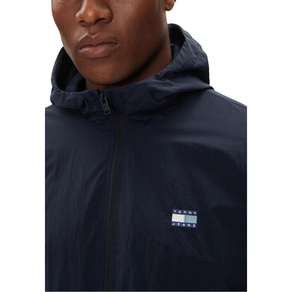 Tommy Hilfiger Jeans blauwe shelljack van polyamide