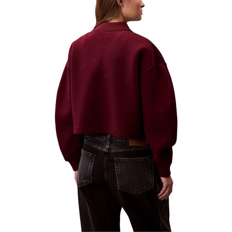 Calvin Klein Jeans Bomber Viscose Bordeaux pour Femmes