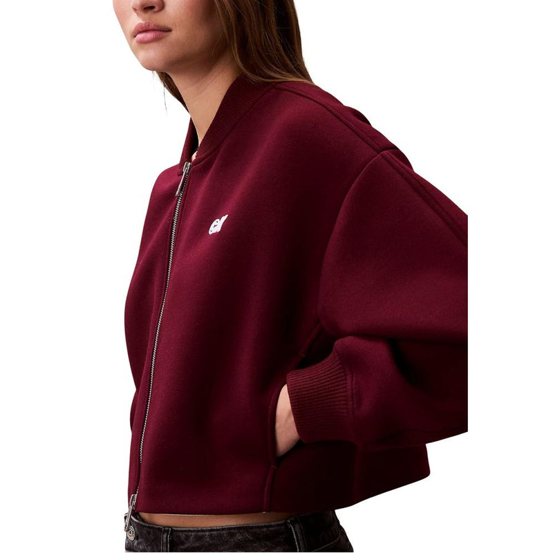 Calvin Klein Jeans Bomber Viscose Bordeaux pour Femmes