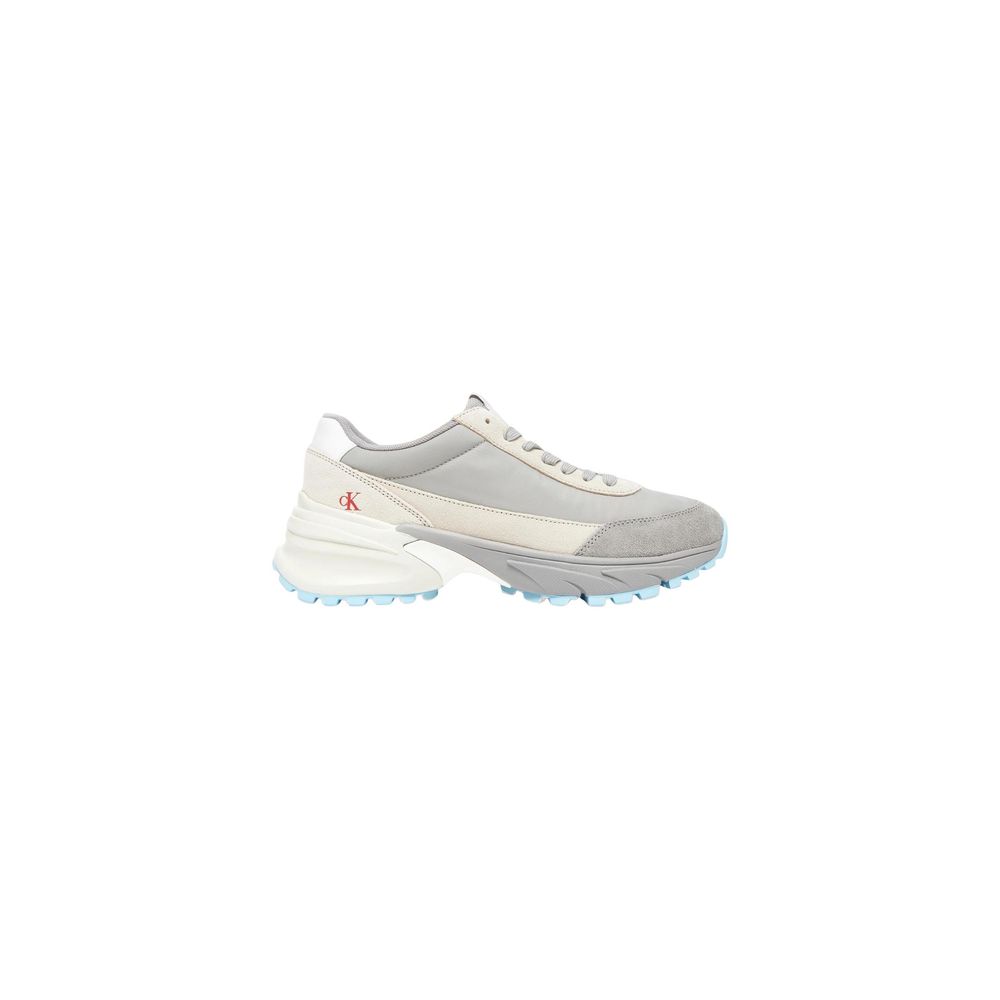 Calvin Klein Jeans Gray Suede Leather HIKE RUNNER Sneakers