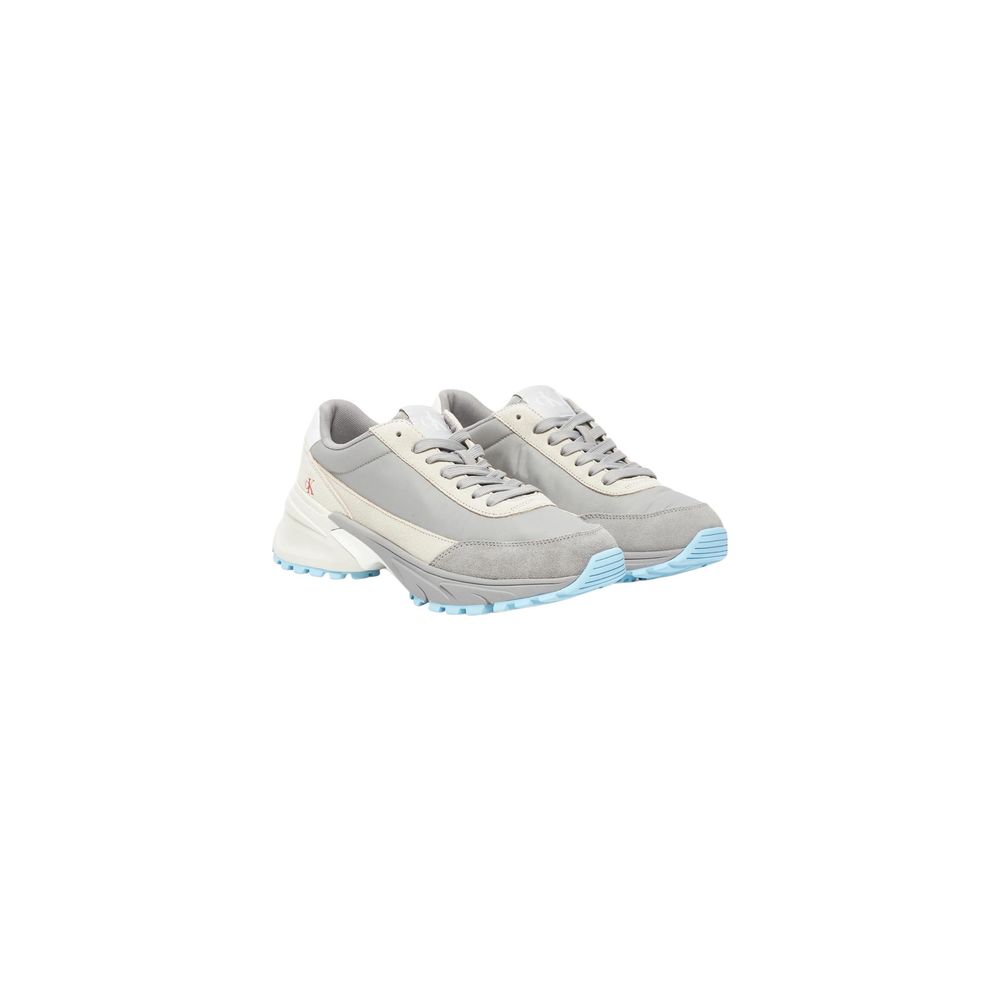 Calvin Klein Jeans Gray Suede Leather HIKE RUNNER Sneakers
