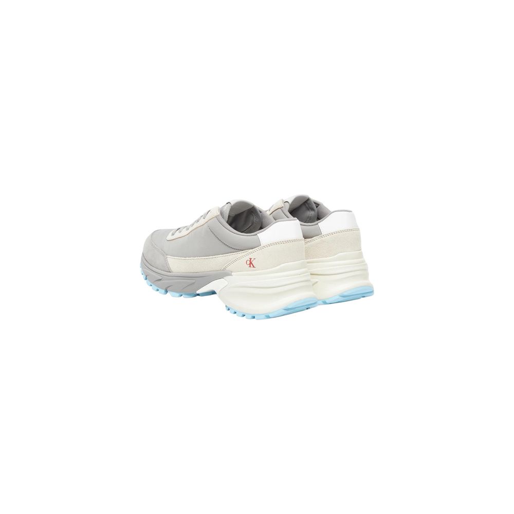 Calvin Klein Jeans Gray Suede Leather HIKE RUNNER Sneakers