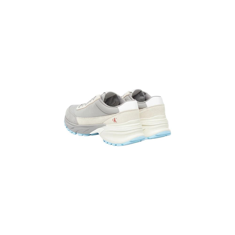 Calvin Klein Jeans Gray Suede Leather HIKE RUNNER Sneakers