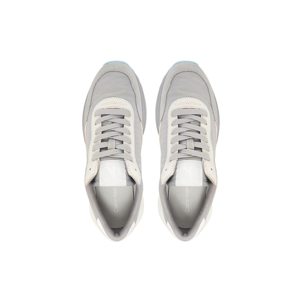 Calvin Klein Jeans Gray Suede Leather HIKE RUNNER Sneakers