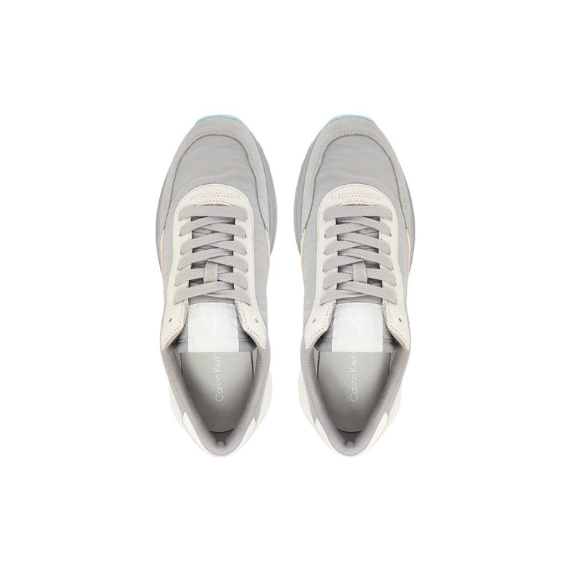 Calvin Klein Jeans Gray Suede Leather HIKE RUNNER Sneakers
