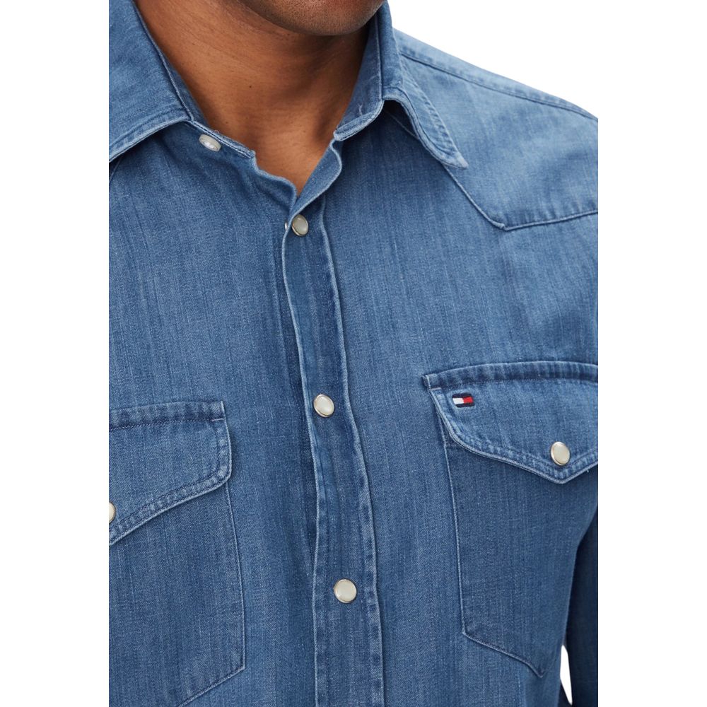 Chemise en jean bleu clair Tommy Hilfiger