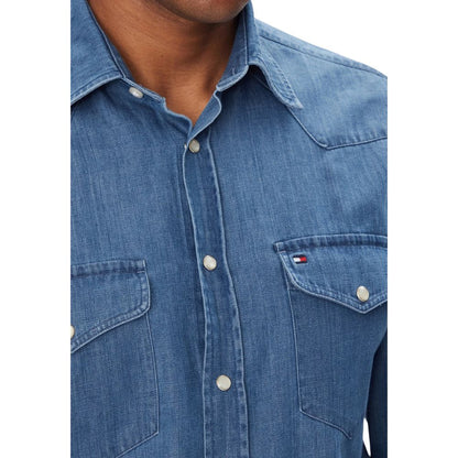 Chemise en jean bleu clair Tommy Hilfiger