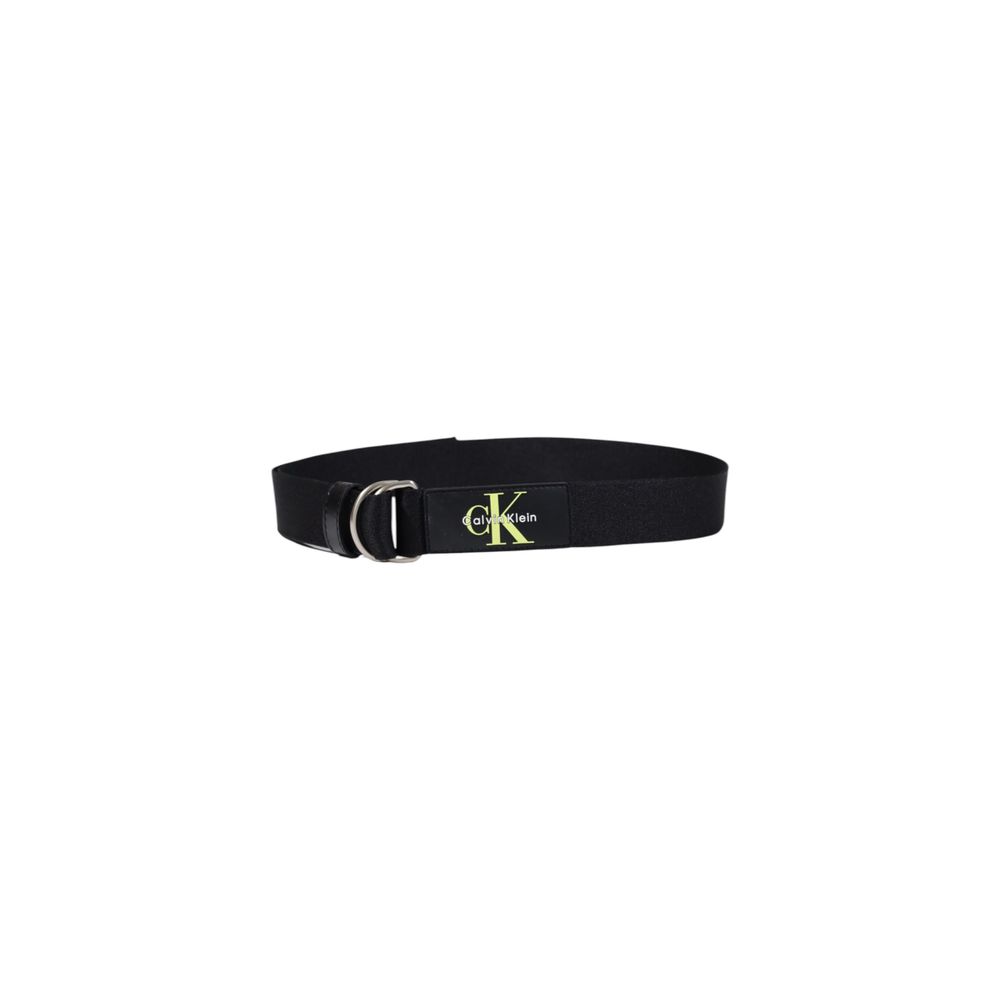 Ceinture Calvin Klein noire en polyester recyclé