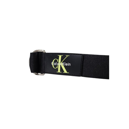 Ceinture Calvin Klein noire en polyester recyclé