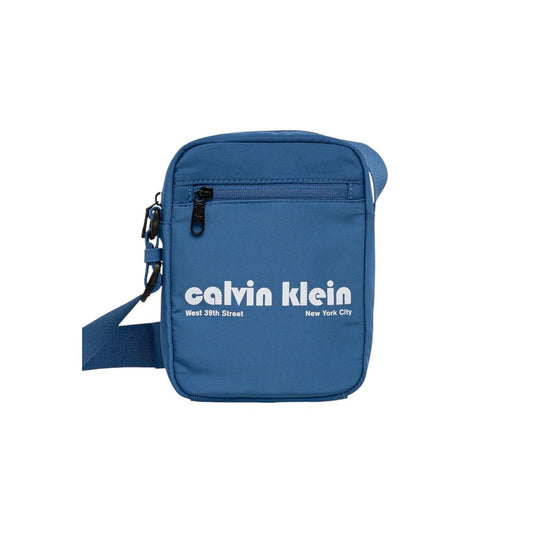 Sac bandoulière Calvin Klein bleu en polyester recyclé