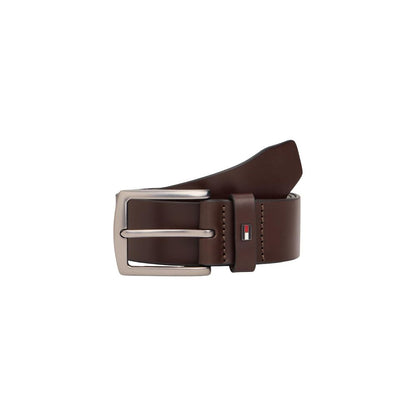 Ceinture classique en cuir marron Tommy Hilfiger
