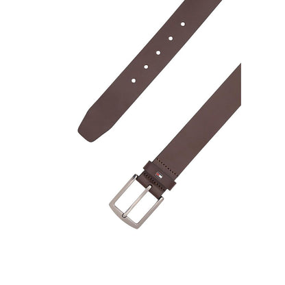 Ceinture classique en cuir marron Tommy Hilfiger