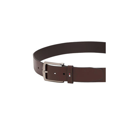 Ceinture classique en cuir marron Tommy Hilfiger