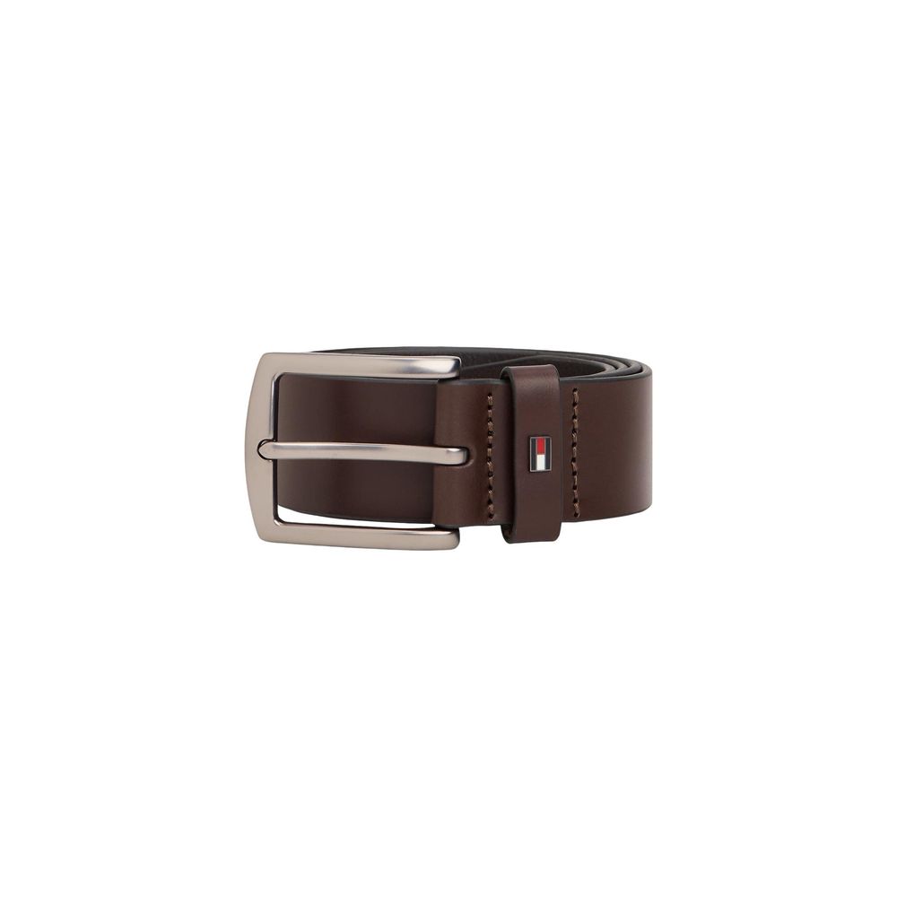 Ceinture classique en cuir marron Tommy Hilfiger
