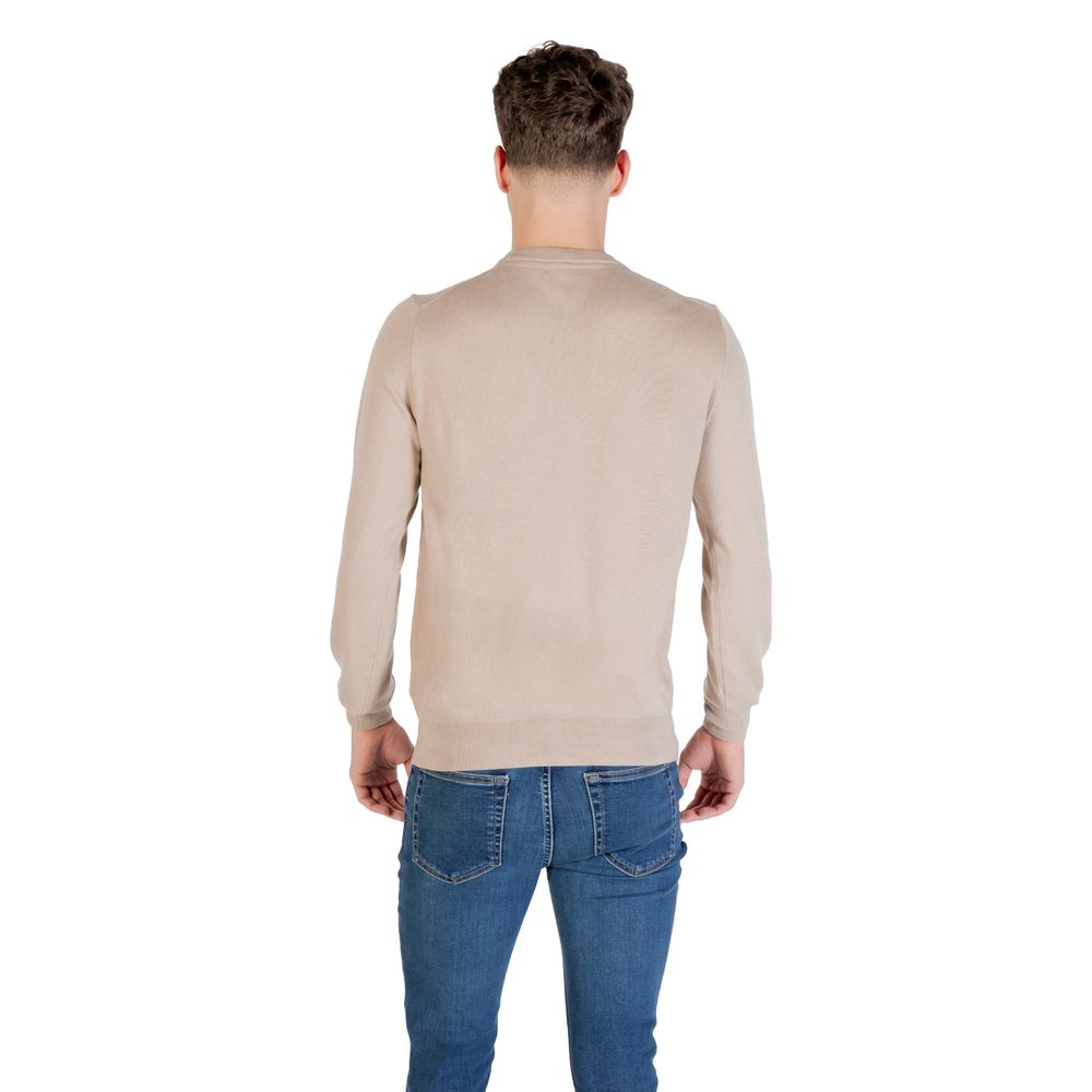 Guess Daniel Beige Polyester Sweatshirt for Men