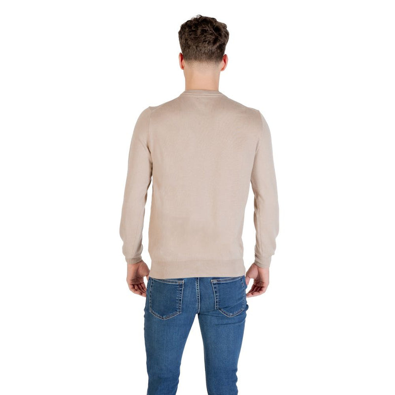 Guess Daniel Beige Polyester Sweatshirt for Men