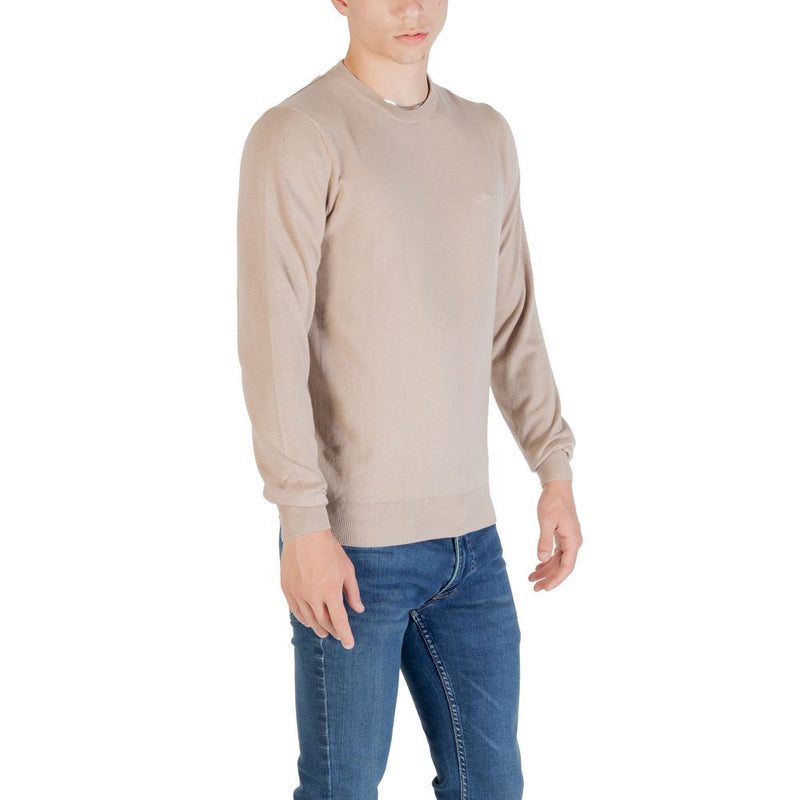 Guess Daniel Beige Polyester Sweatshirt for Men