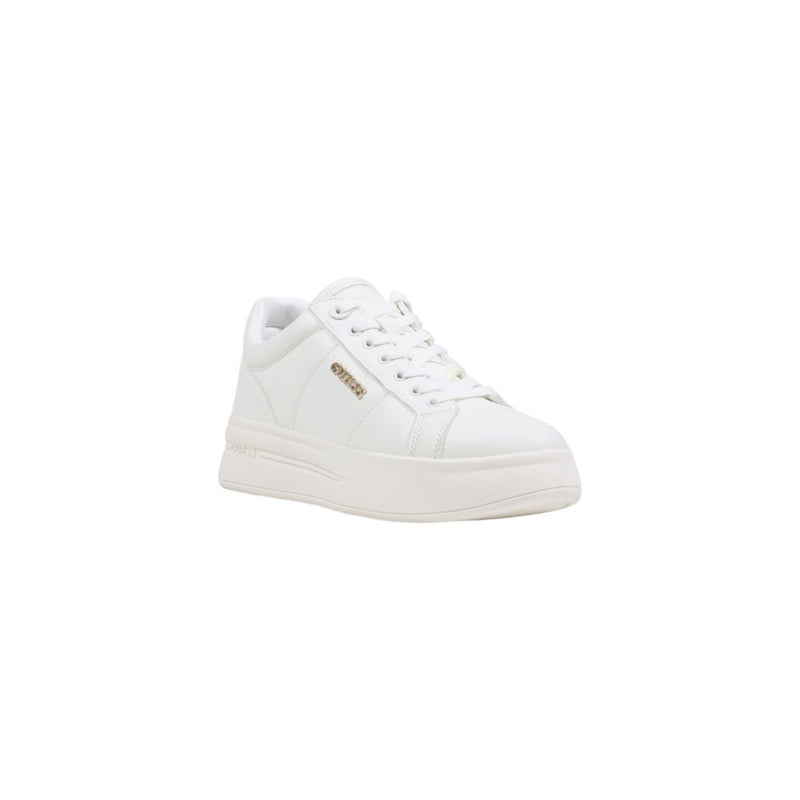 Guess WELLI FLFWLL ELE12 White Platform Sneakers for Women