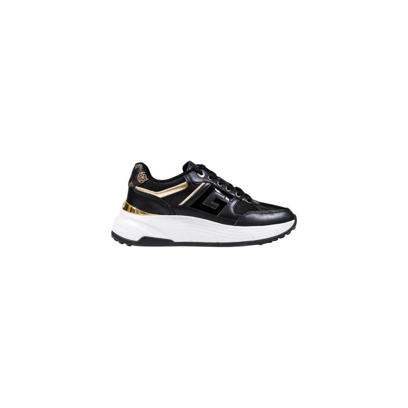 Guess FONZI FLTFON FAB12 Black Chunky Sneakers for Women
