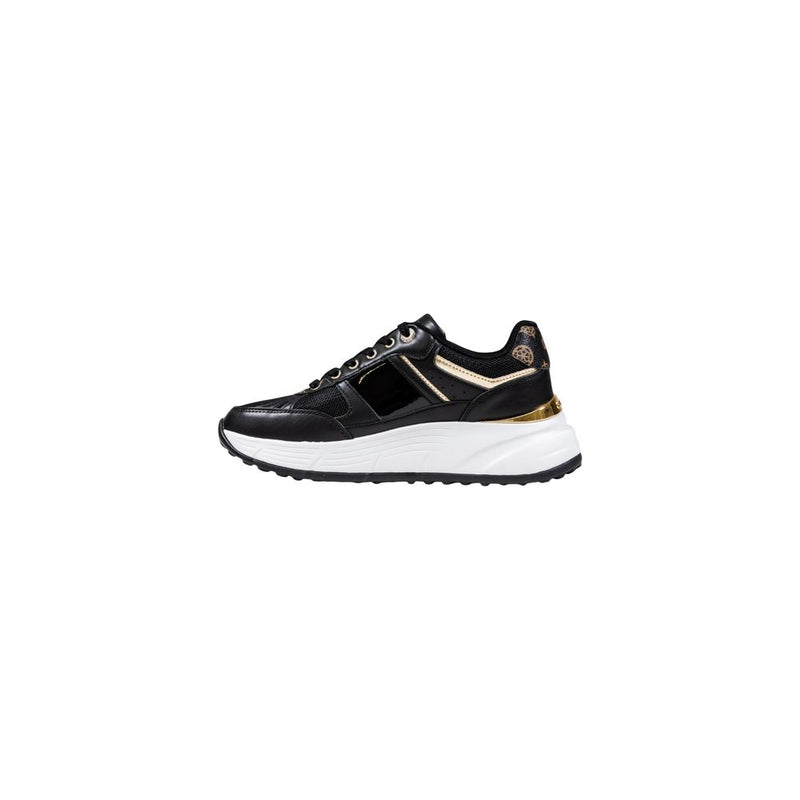 Guess FONZI FLTFON FAB12 Black Chunky Sneakers for Women