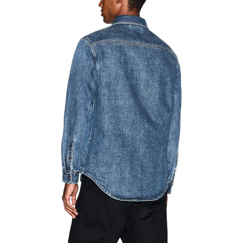 Armani Exchange Blue Denim Shirt - Model XM000950 AF14870