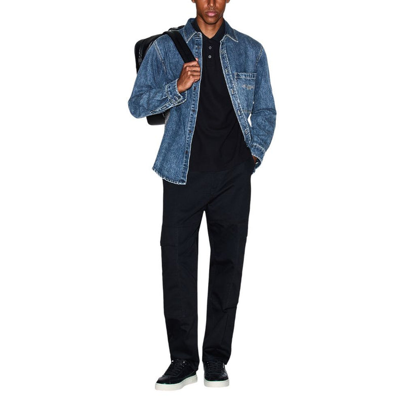 Armani Exchange Blue Denim Shirt - Model XM000950 AF14870
