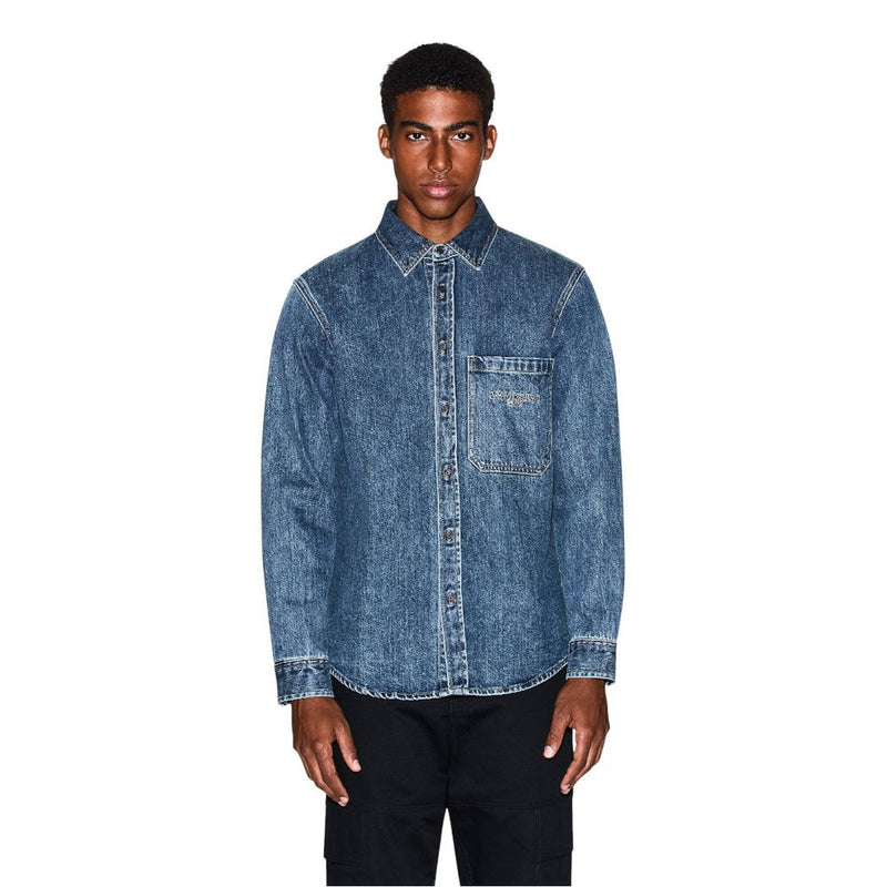 Armani Exchange Blue Denim Shirt - Model XM000950 AF14870