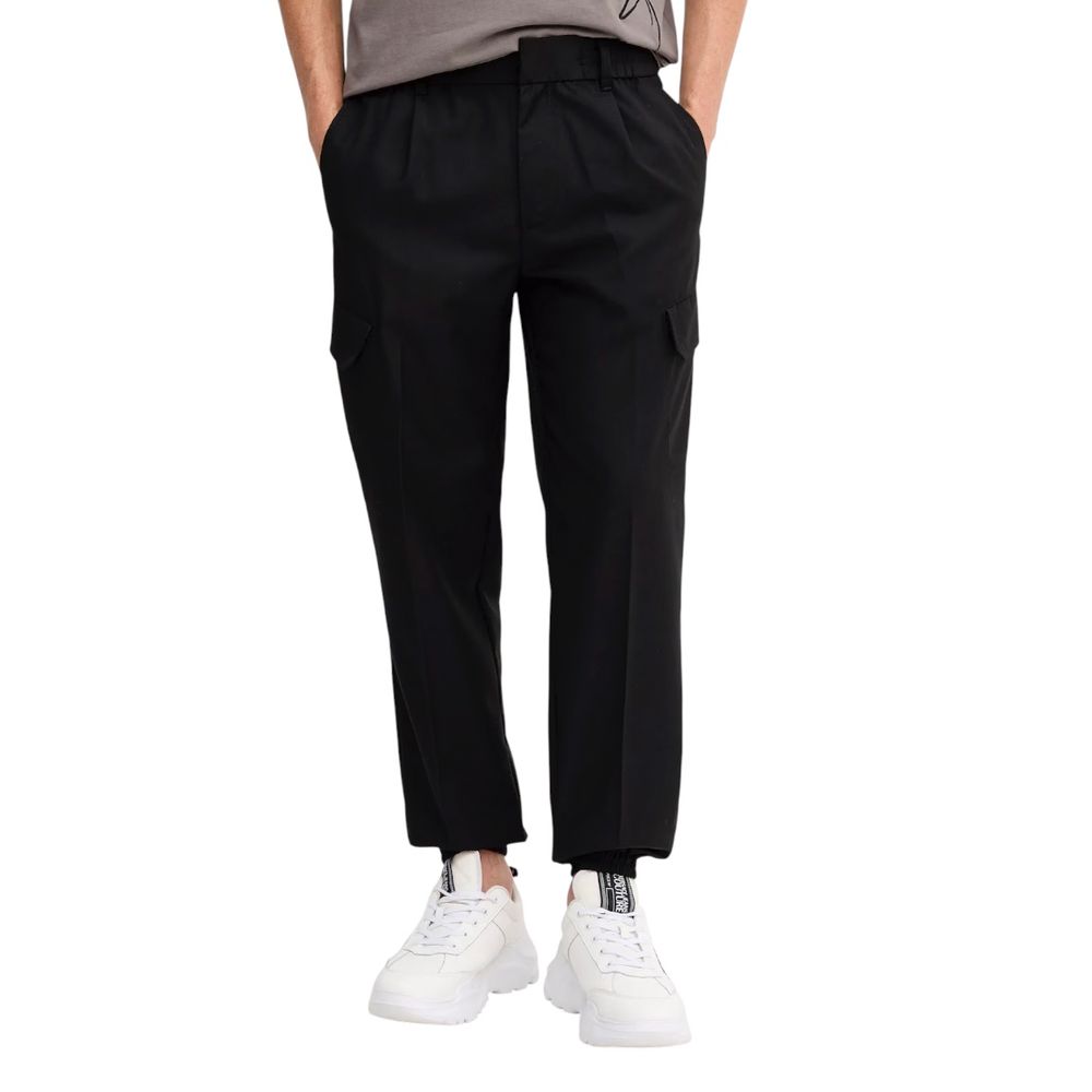 Pantalon décontracté Armani Exchange en polyester noir