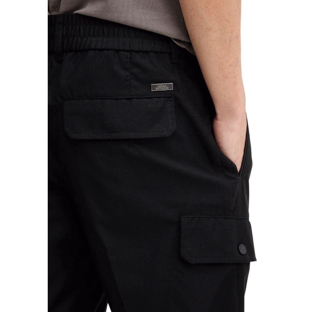 Pantalon décontracté Armani Exchange en polyester noir