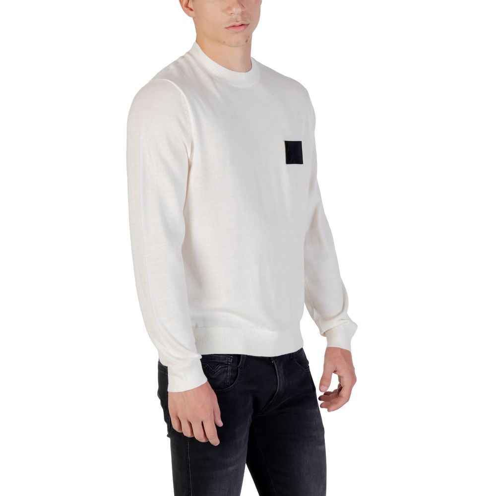 Sweat-shirt Armani Exchange en marabout blanc