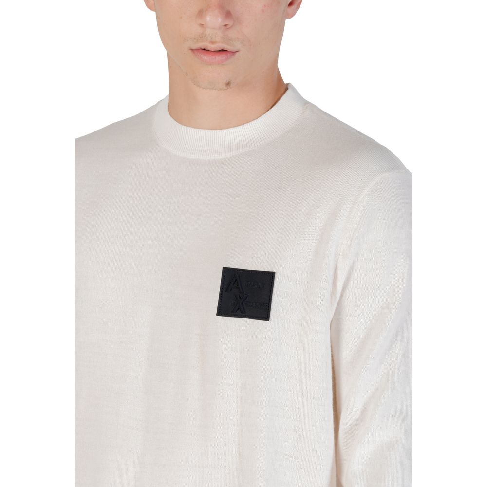 Sweat-shirt Armani Exchange en marabout blanc
