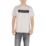 T-shirt en coton beige Armani Exchange