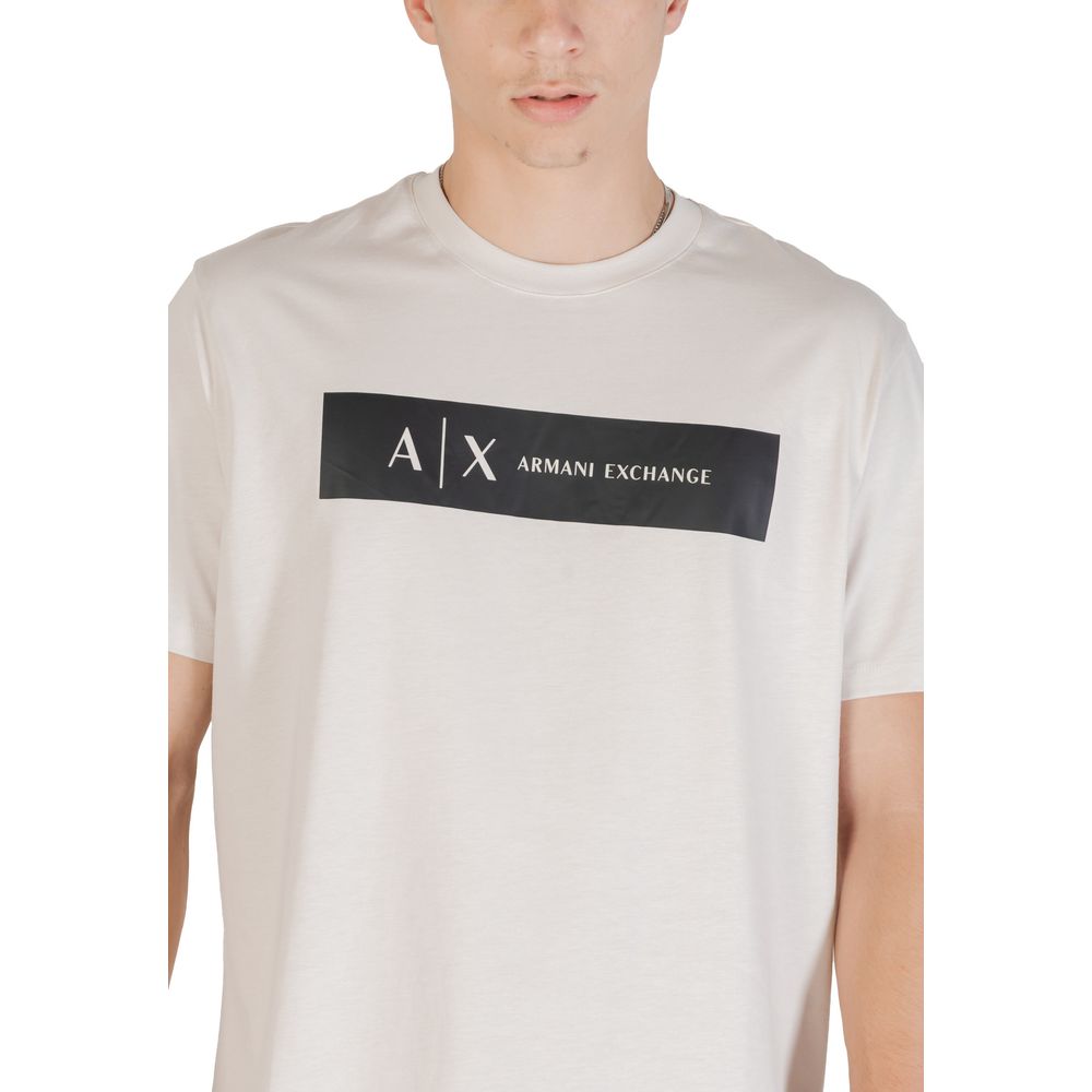 T-shirt en coton beige Armani Exchange