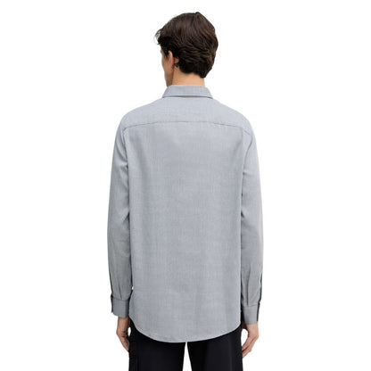 Chemise en coton noire et blanche Armani Exchange