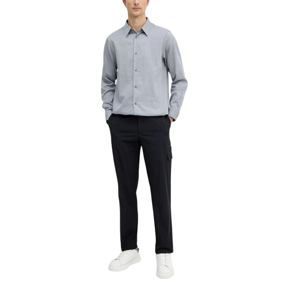 Chemise en coton noire et blanche Armani Exchange